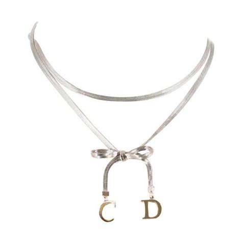 christian dior double necklace